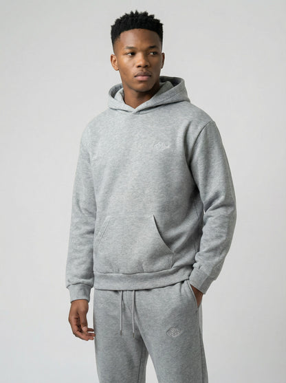 Cloudweave Hoodie - Melange Grey | Relaxed Unisex Fleece