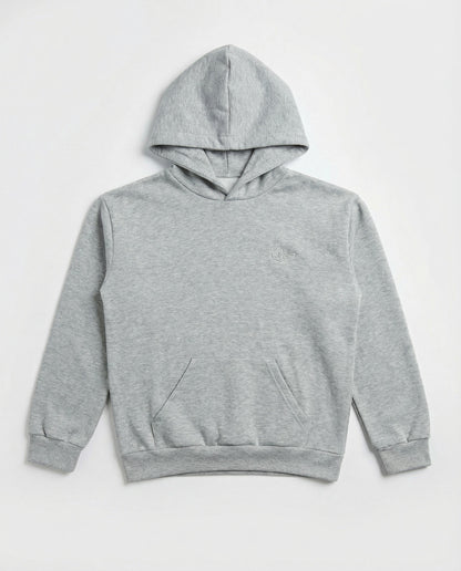 Cloudweave Hoodie - Melange Grey | Relaxed Unisex Fleece