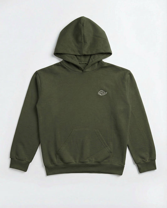 Cloudweave Hoodie - Olive Green | Relaxed Unisex Fleece