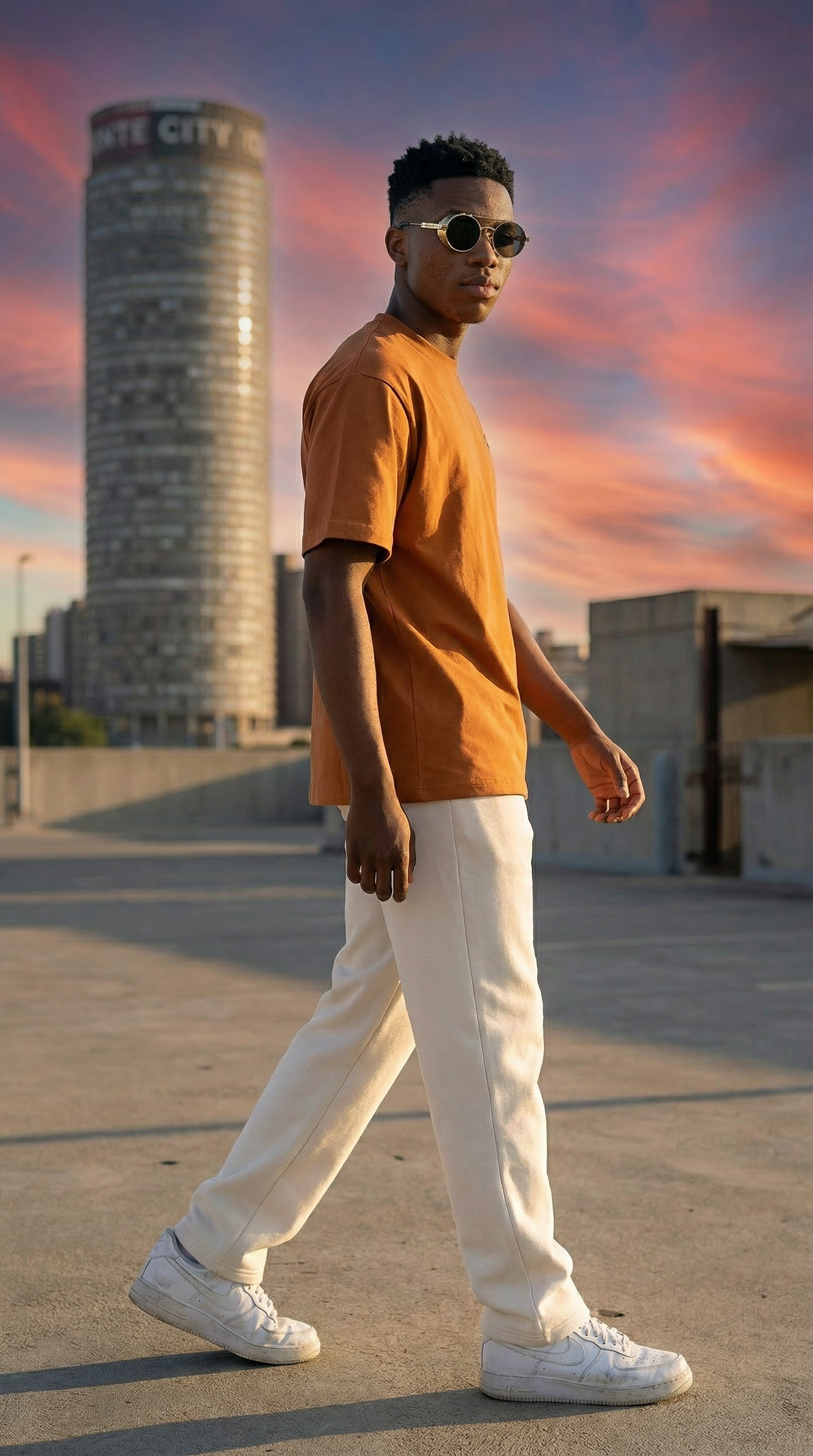 Luxe Unisex Boxy-Fit T-shirt - Rust