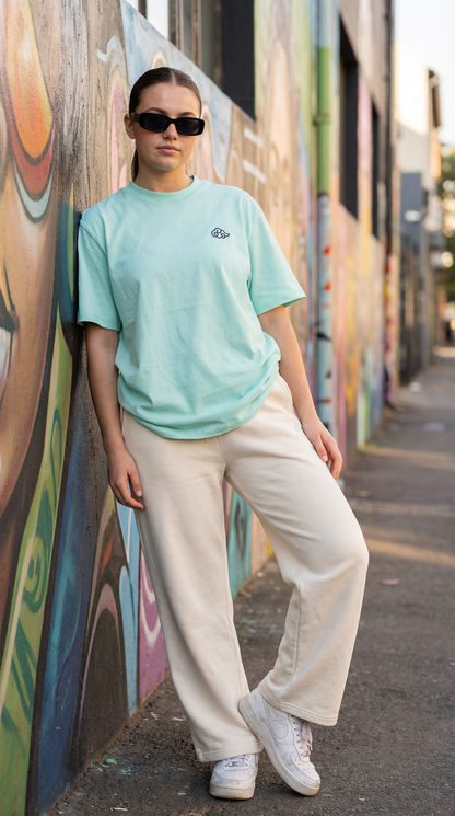 Luxe Unisex Boxy-Fit T-shirt - Ice Green