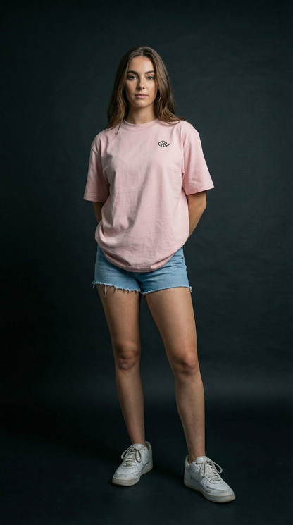 Luxe Unisex Boxy-Fit T-shirt - Pink